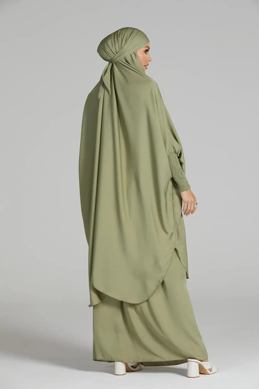 Muslim modest afghani burkha muslim abayas fashionable khimar hijab pocket printed abaya dress