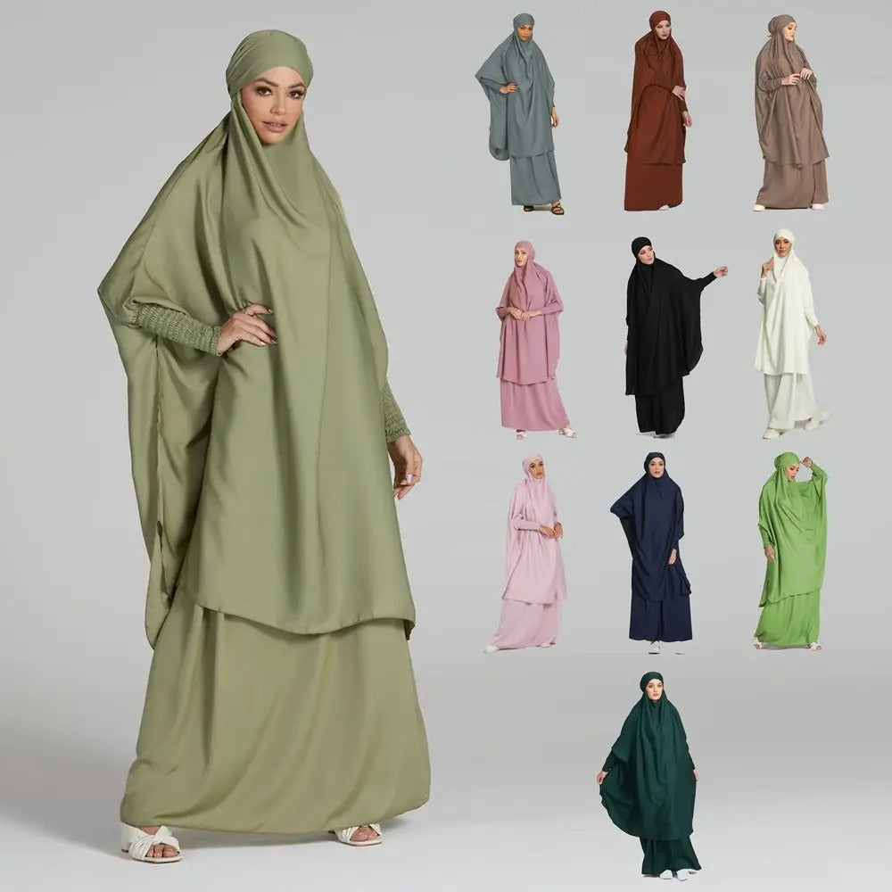 Muslim modest afghani burkha muslim abayas fashionable khimar hijab pocket printed abaya dress