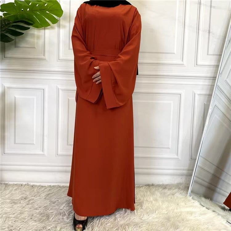 Fashion Meets Tradition Simple Style Dubai Abaya Robe Muslim Women Outside Maxi Dress Abaya Caftan