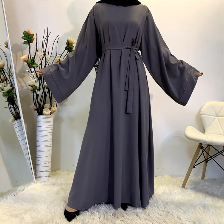 Fashion Meets Tradition Simple Style Dubai Abaya Robe Muslim Women Outside Maxi Dress Abaya Caftan