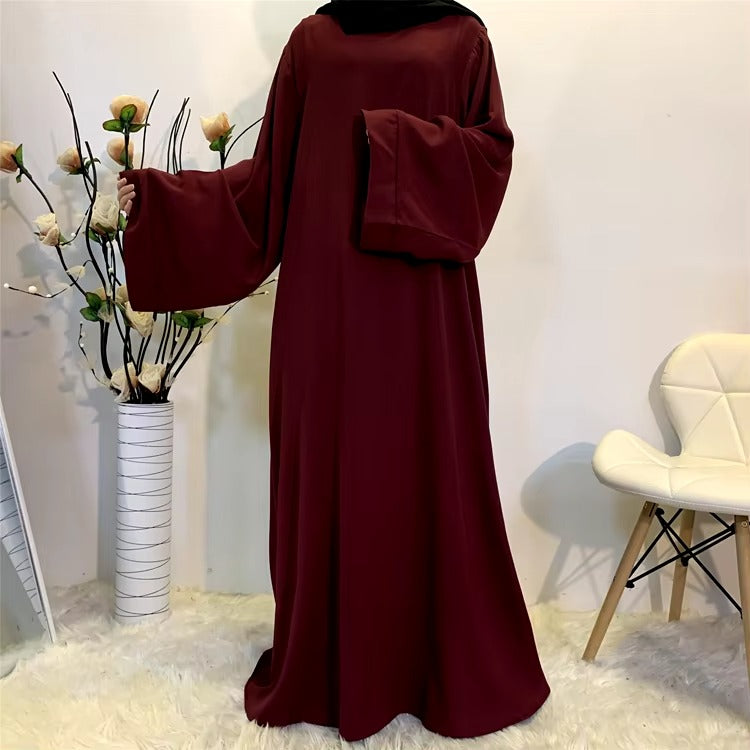Fashion Meets Tradition Simple Style Dubai Abaya Robe Muslim Women Outside Maxi Dress Abaya Caftan