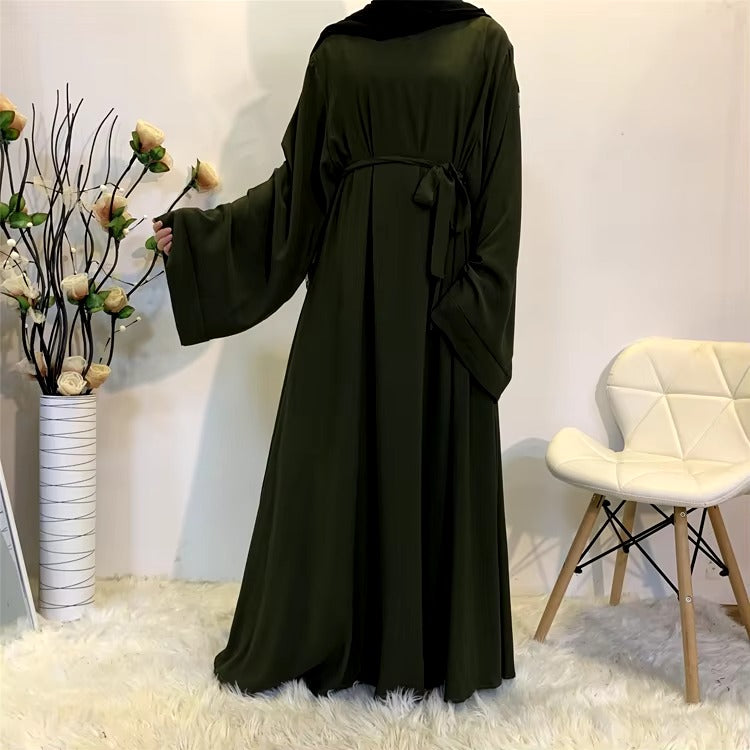 Fashion Meets Tradition Simple Style Dubai Abaya Robe Muslim Women Outside Maxi Dress Abaya Caftan