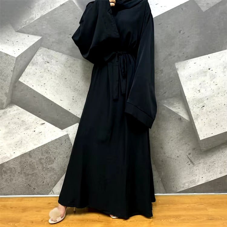 Fashion Meets Tradition Simple Style Dubai Abaya Robe Muslim Women Outside Maxi Dress Abaya Caftan