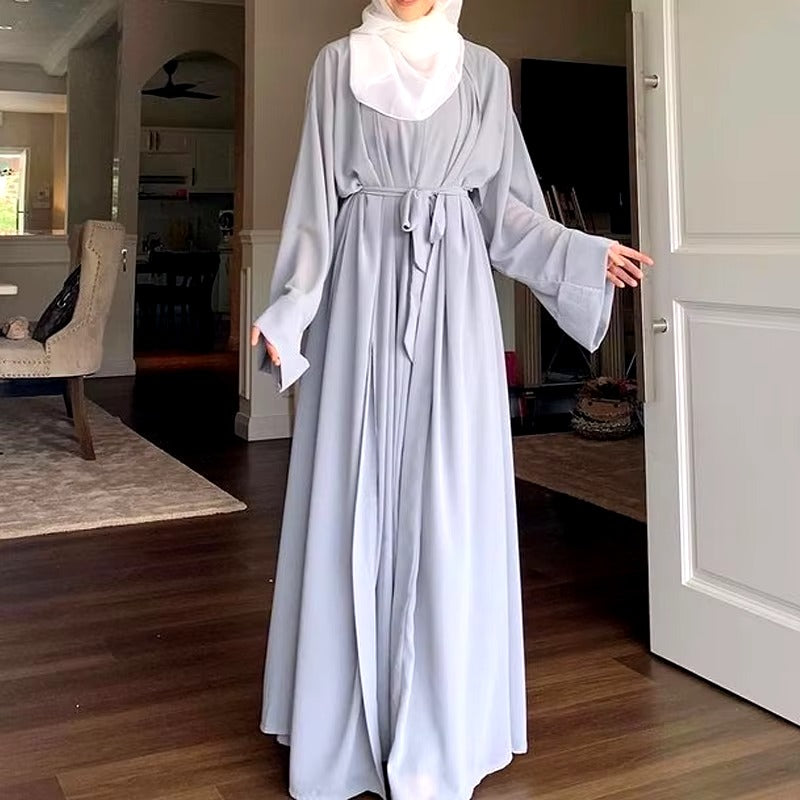 Islamic Muslim Women Clothing Modest Fashion High Quality Chiffon Abaya