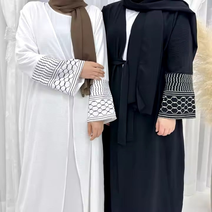 Eid Kimono Ramadan Open Muslim Abaya Women Dubai Islam Palestine Abayas For Women Kaftan 2025 Modest Dress Islamic Clothing
