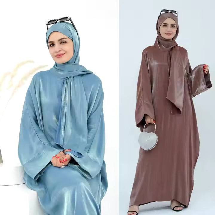 Middle East Elegant Muslim Modest Dress for Women Arab Hijab Abaya Dubai Luxury Islamic Clothing Kebaya Kaftan Turkey Abaya
