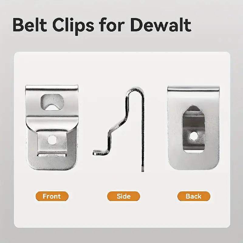 Durable Stainless Steel Drill Belt Hooks for Power Tool Users