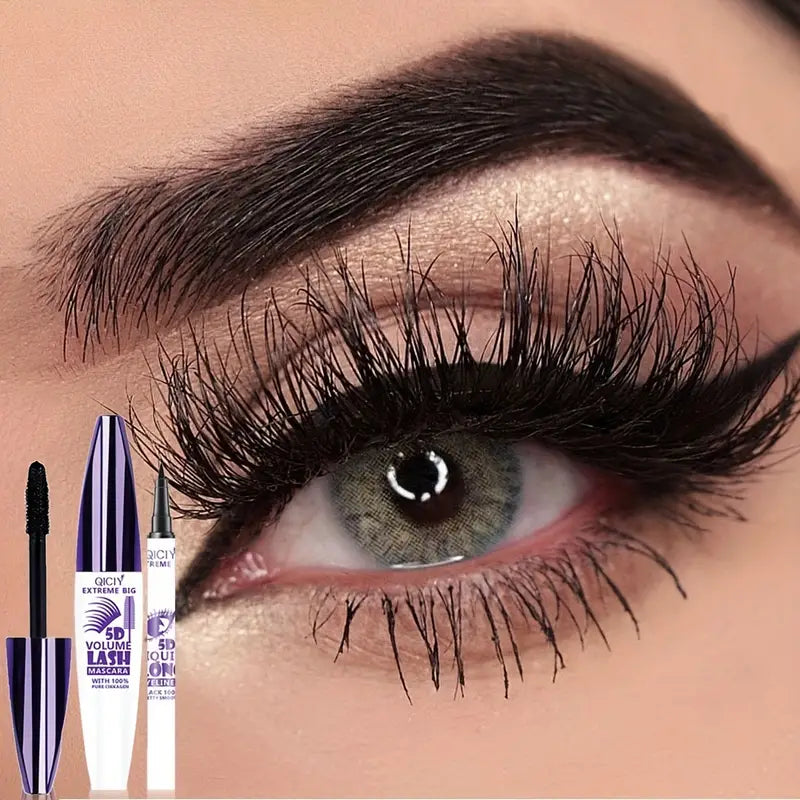 Achieve Bold Lashes with 2-in-1 Mascara and Eyeliner Combo