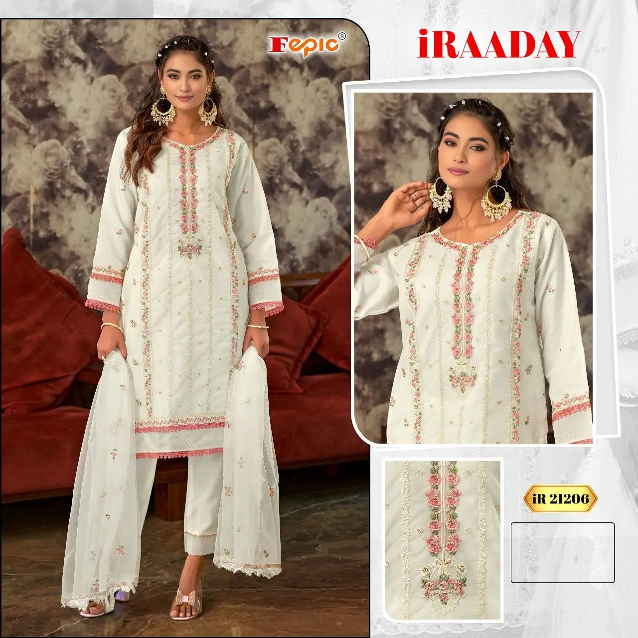 New Designer Traditional Cotton Embroidery Work Dress Indian Pakistani Salwar Kameez Suit Straight Cut Dress Style Lehenga Gown