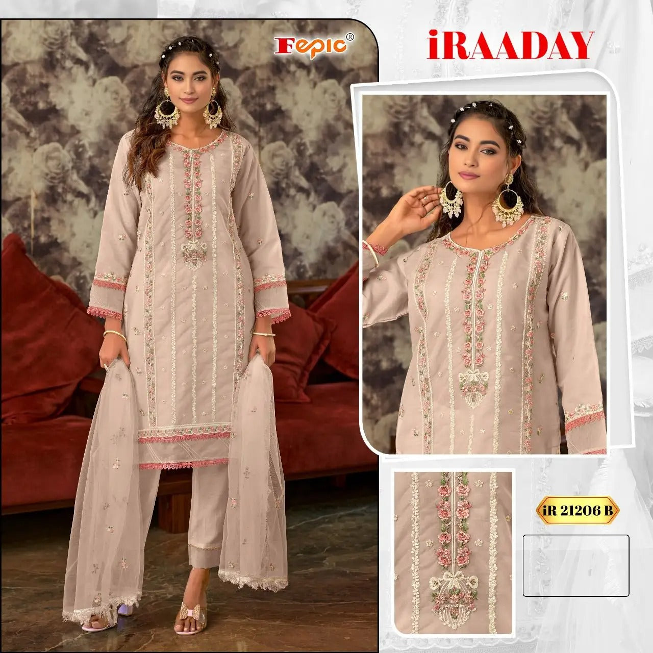 New Designer Traditional Cotton Embroidery Work Dress Indian Pakistani Salwar Kameez Suit Straight Cut Dress Style Lehenga Gown
