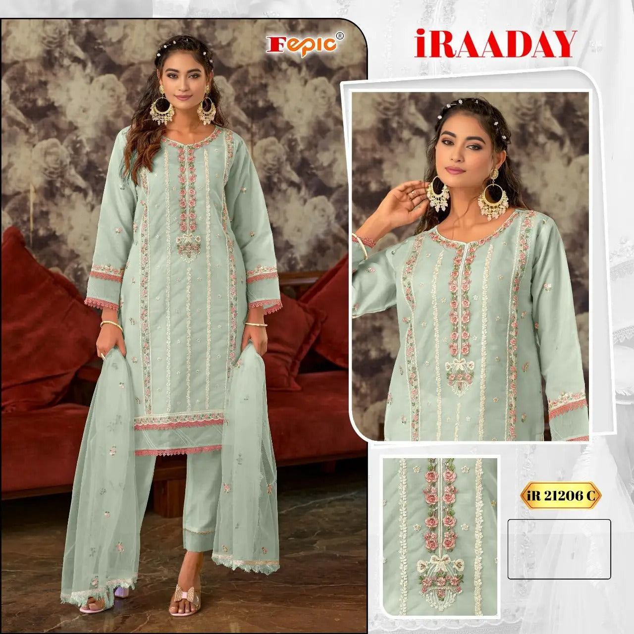 New Designer Traditional Cotton Embroidery Work Dress Indian Pakistani Salwar Kameez Suit Straight Cut Dress Style Lehenga Gown