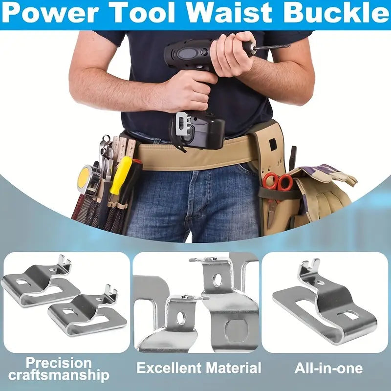Durable Stainless Steel Drill Belt Hooks for Power Tool Users