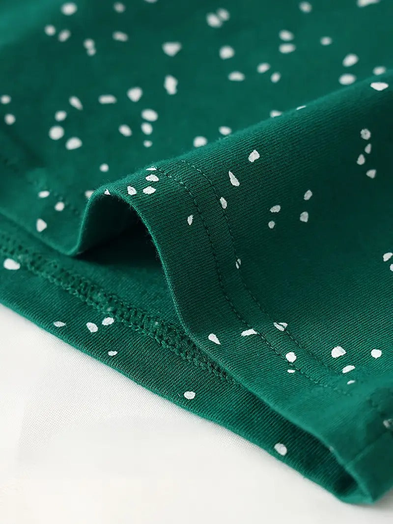 Stylish Multi-color Series - 4 Pcs Men's Irregular Dots Print Stretchy Boxer Shorts - Comfy & Antibacterial Cotton Underwear Set