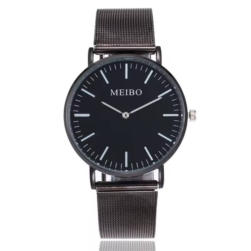 Hot selling ultra-thin casual men and women, minimalist scale quartz watch